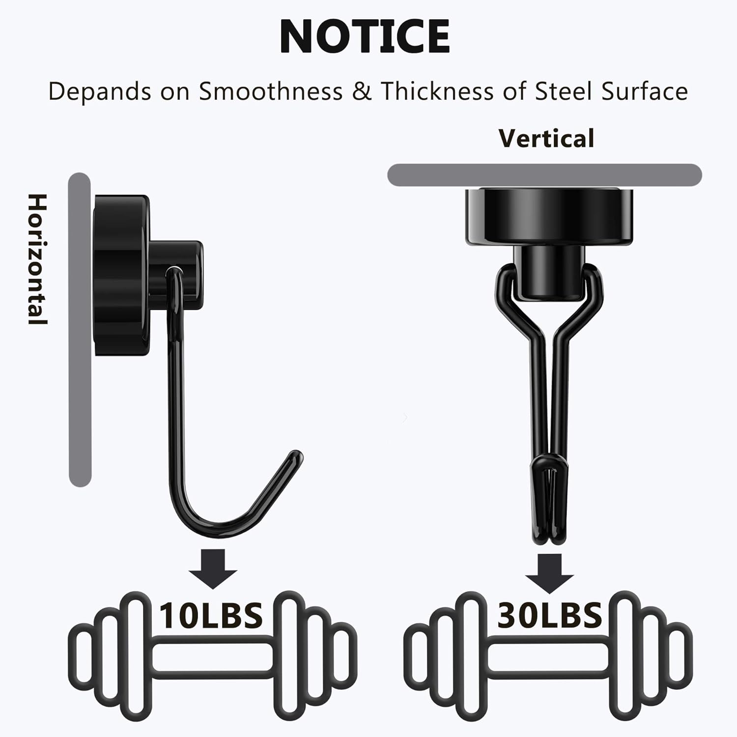 Big-StrongHeavy Duty Neodymium Magnetic Hooks