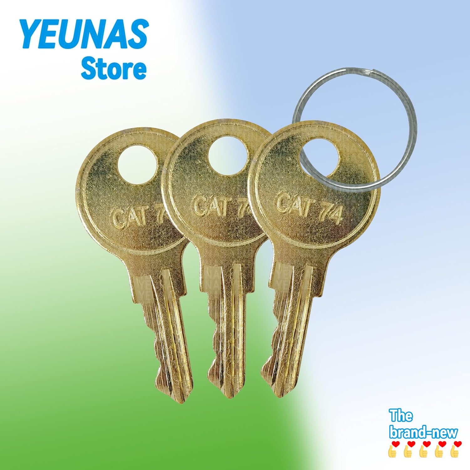 YEUNAS Replacement Keys for Bobrick CAT74 Dispenser 3 Pack