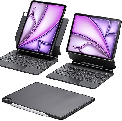 ESR 新しいiPad Air(M2) 13インチ対応のトラックパッド付きキーボード 