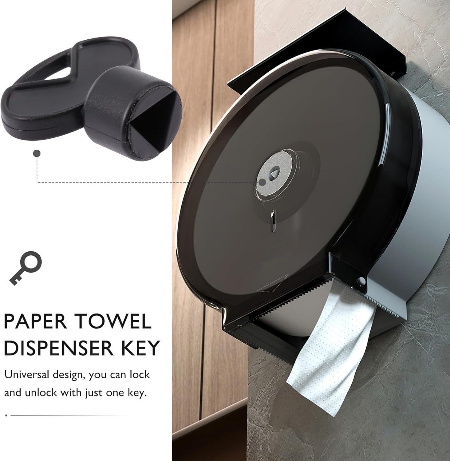 Triangular Replacement Keys for Toilet Paper Dispensers 2 Count