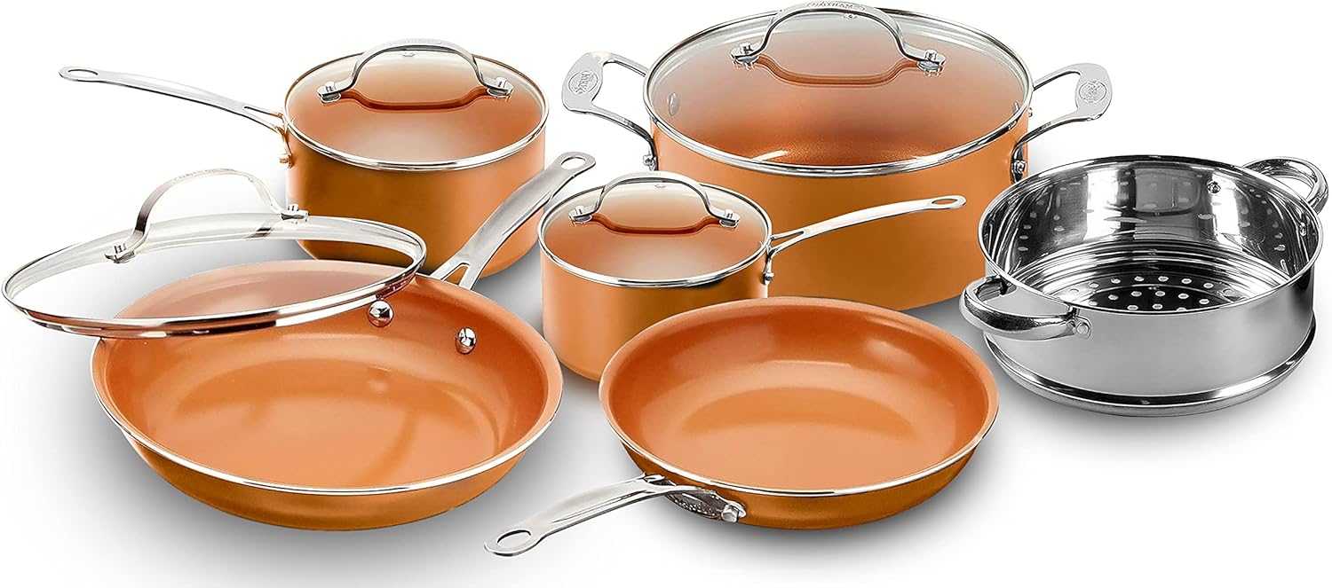 Gotham Steel 10-Piece Kitchen Set with Non-Stick Titanium Ceramic Coating
