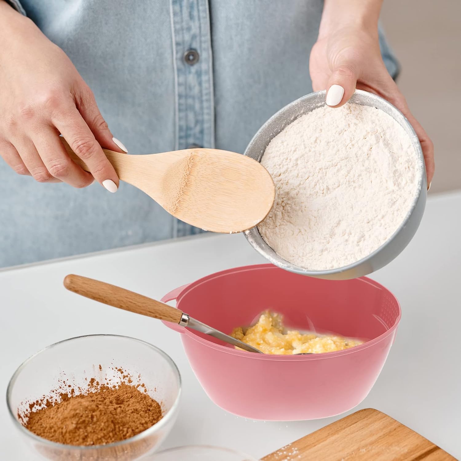 MOLUCKFU Rice Washing Filter with Strainer Bowl 1