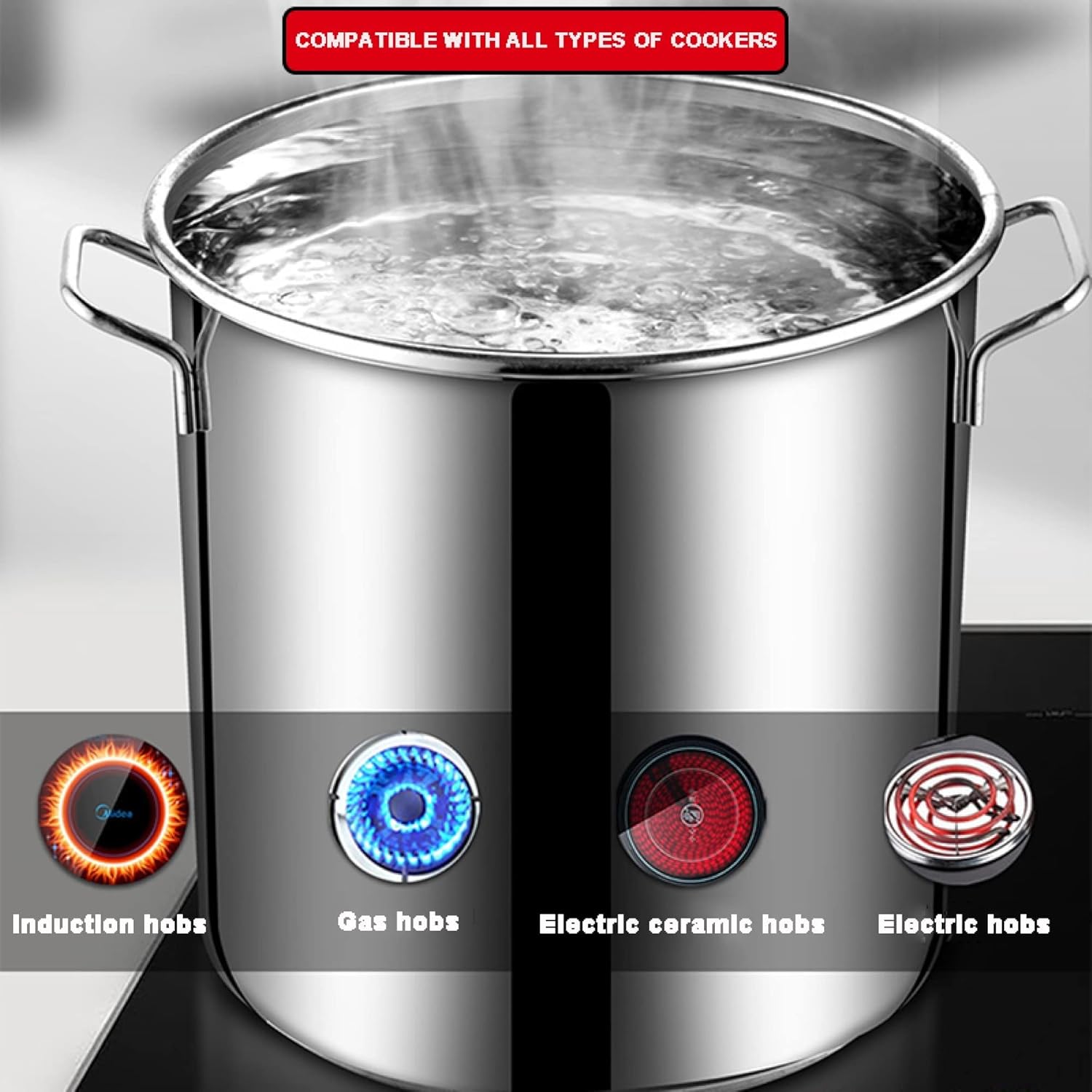 Versatile Commercial Stockpot for Seafood Cooking