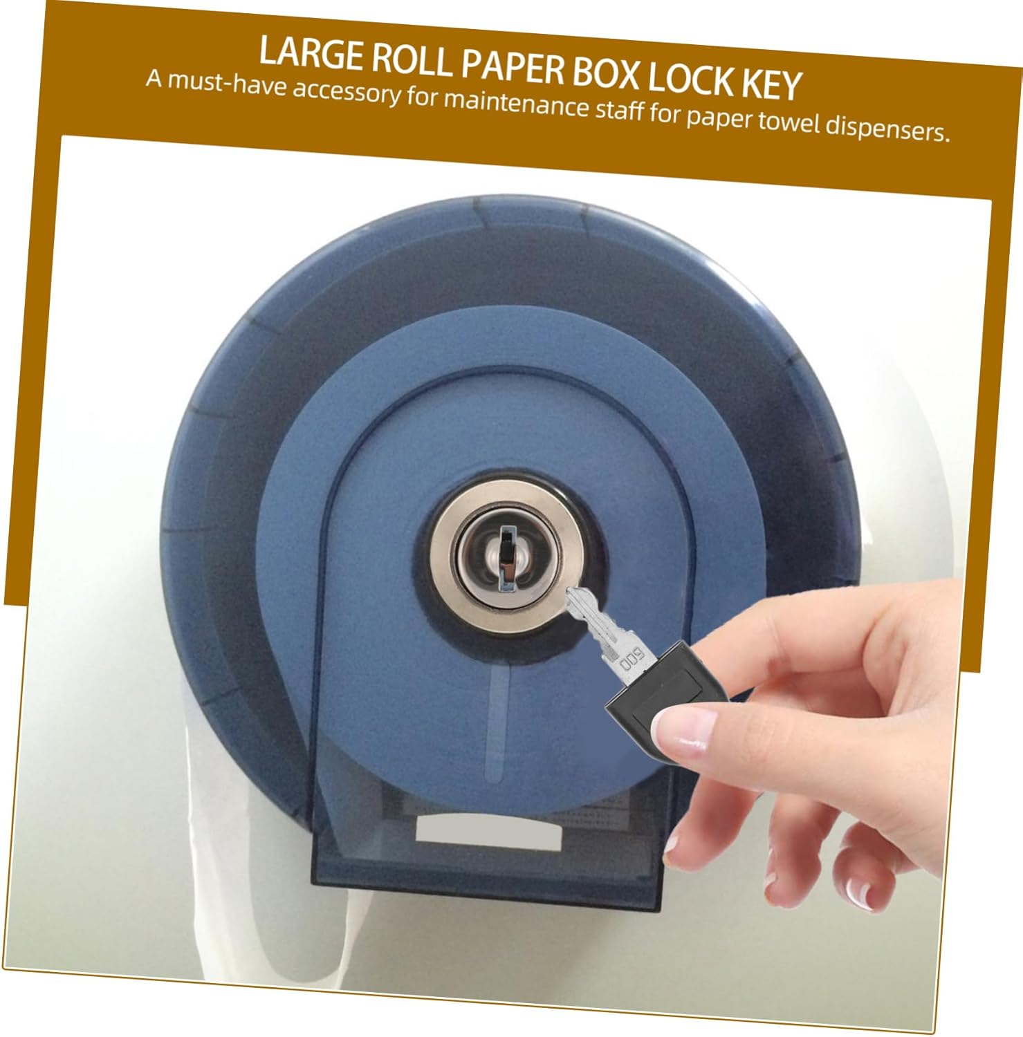 SOLUSTREHigh-Quality Stainless Steel Toilet Paper Dispenser Key Commercial Use Ergonomic Design