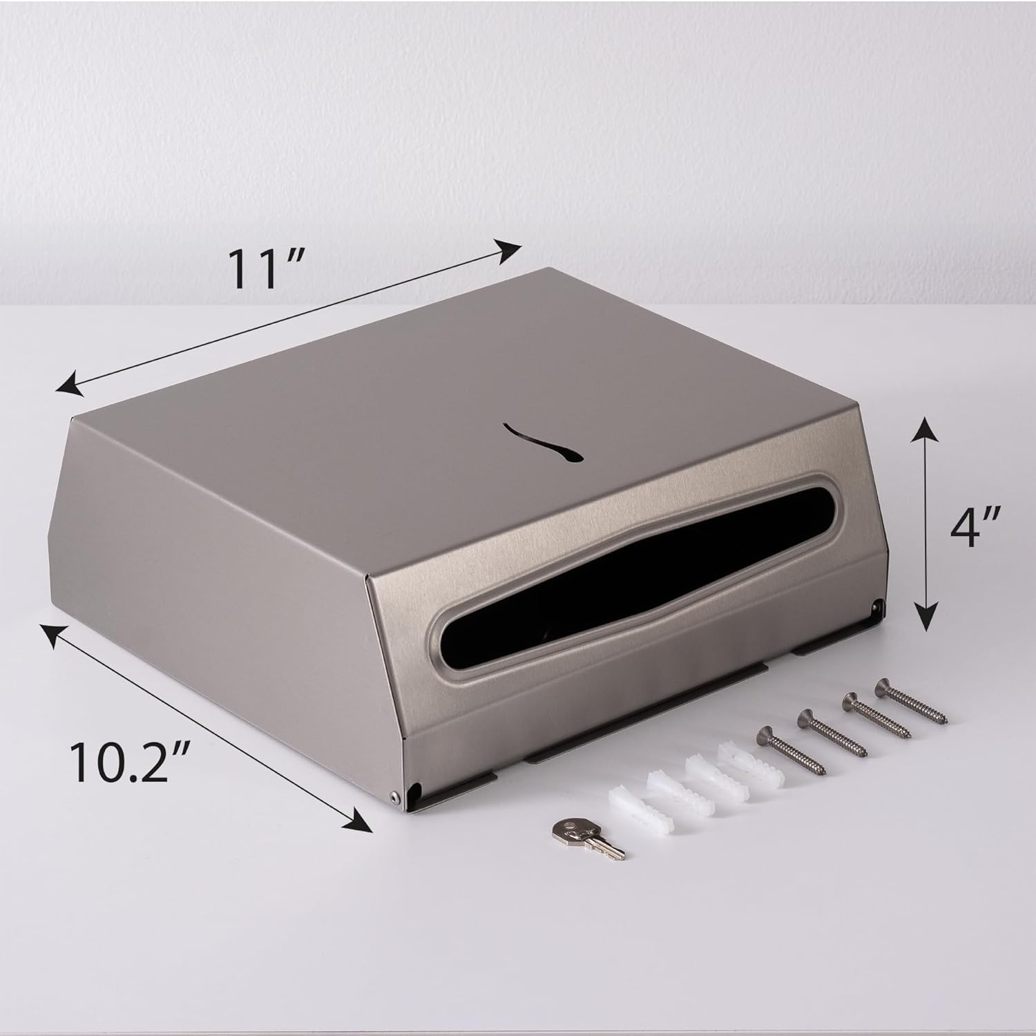 304 Stainless Steel Wall-Mounted Commercial Paper Towel Dispenser
