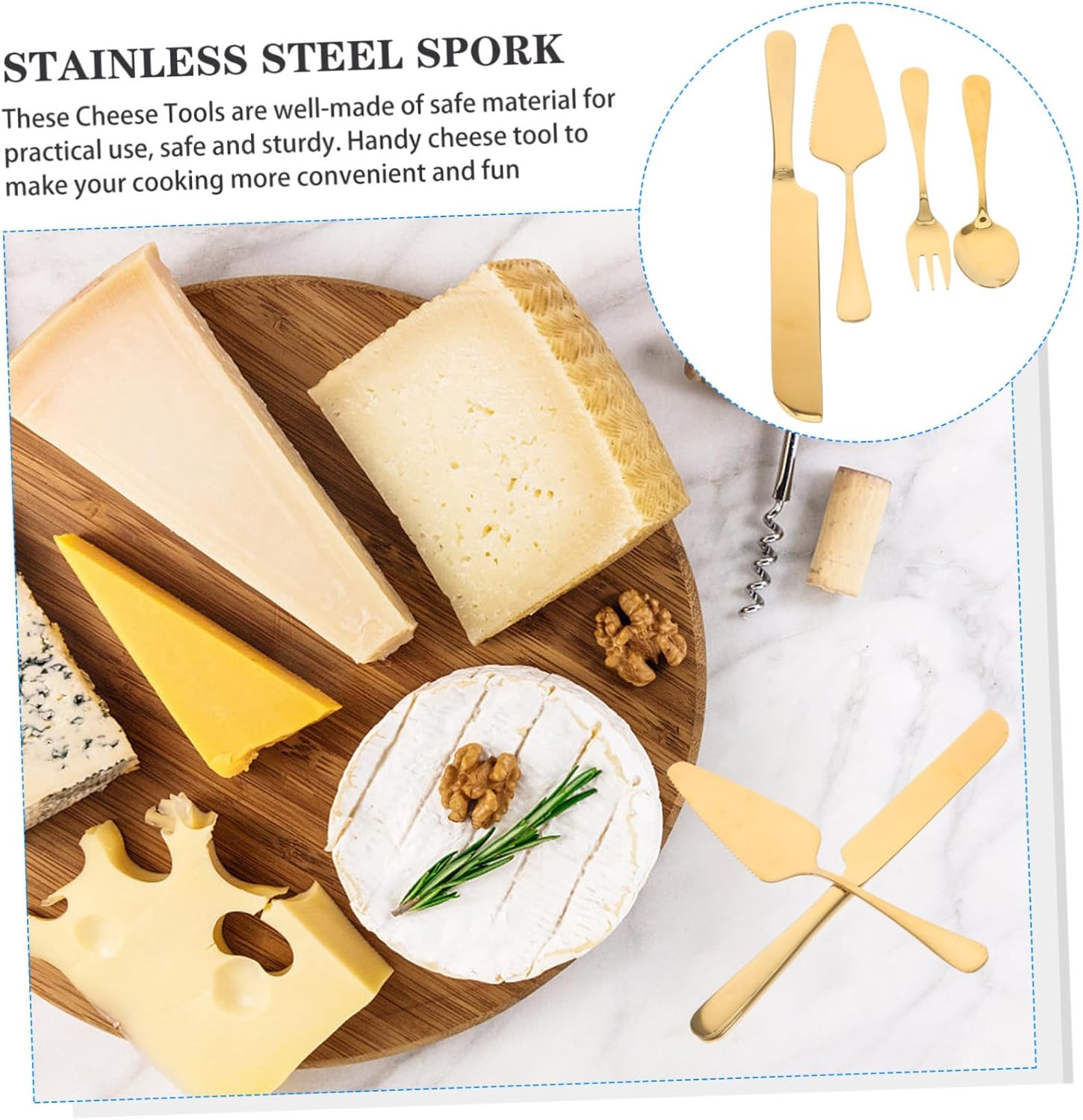 14-Piece Stainless Steel Cake Knives Spatulas and Forks Set