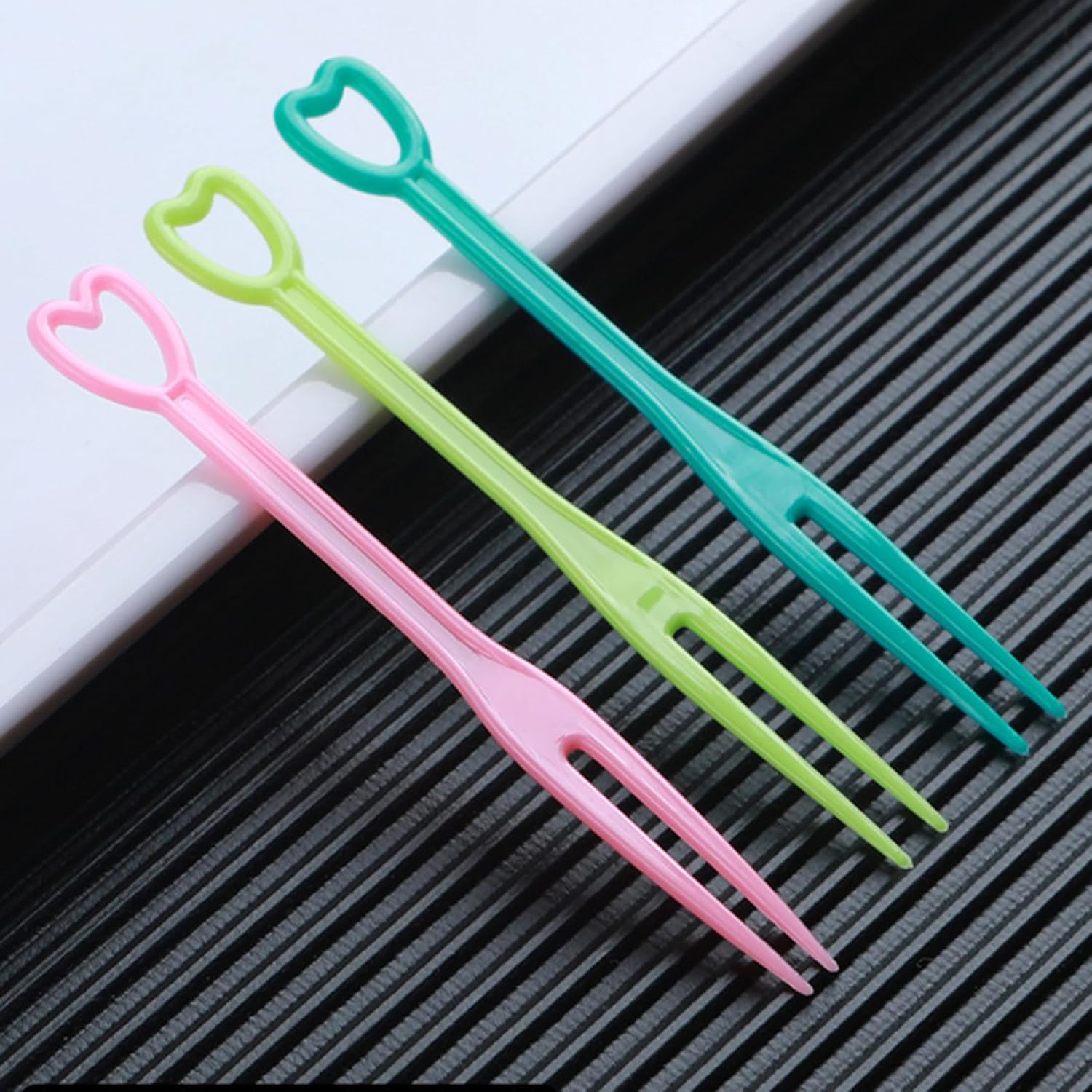 1000PCS Multi-Colored Plastic Dessert Forks