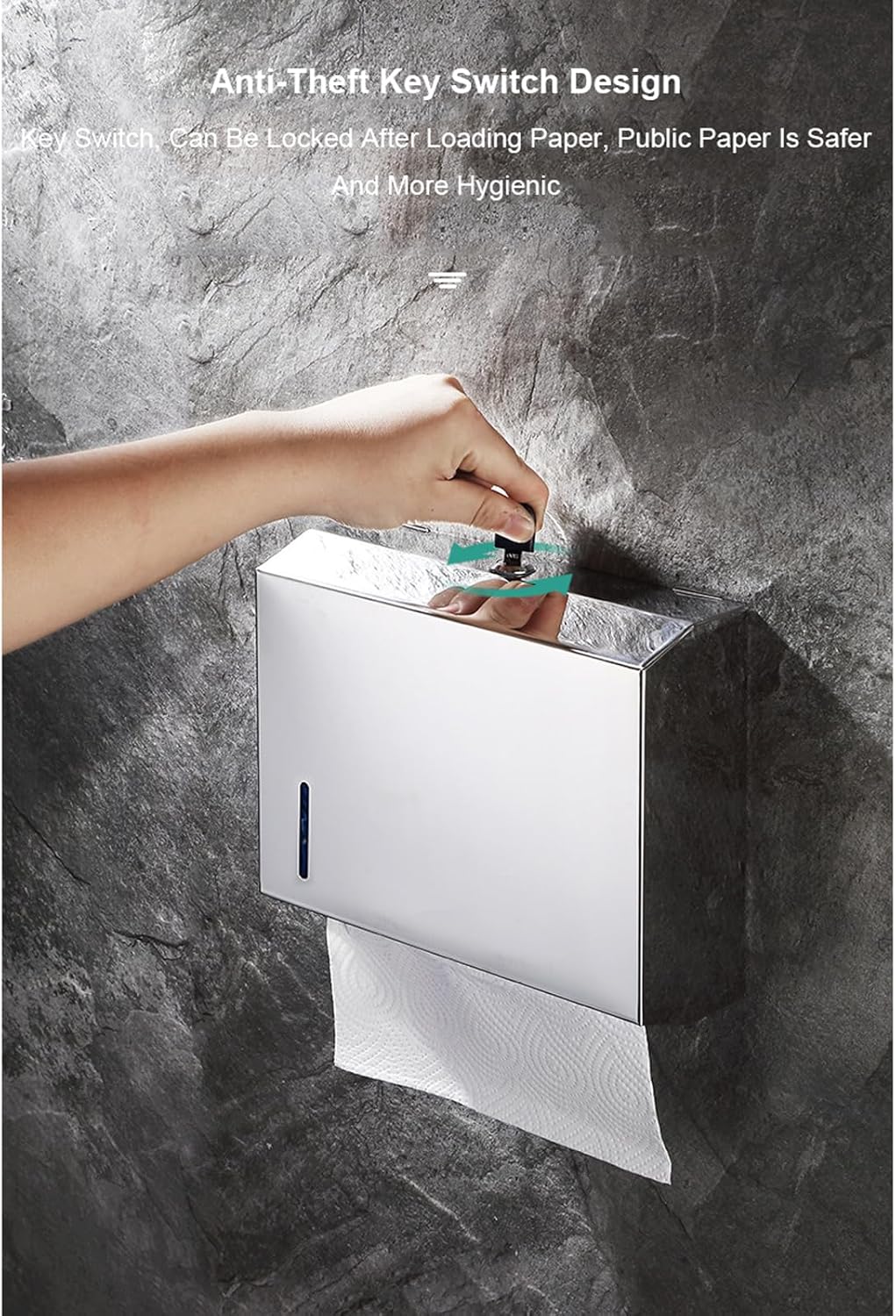 FETGKNBM2Commercial Stainless Steel Paper Towel Dispenser Wall Mount