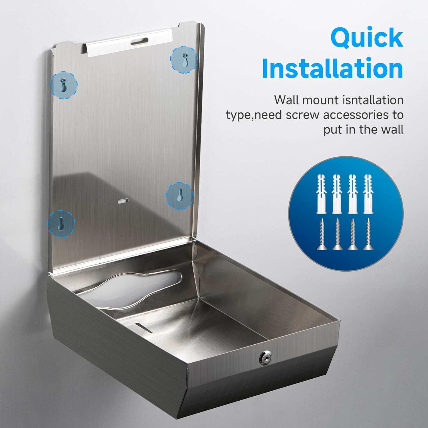 Sturdy 304 Stainless Steel Touchless Towel Dispenser