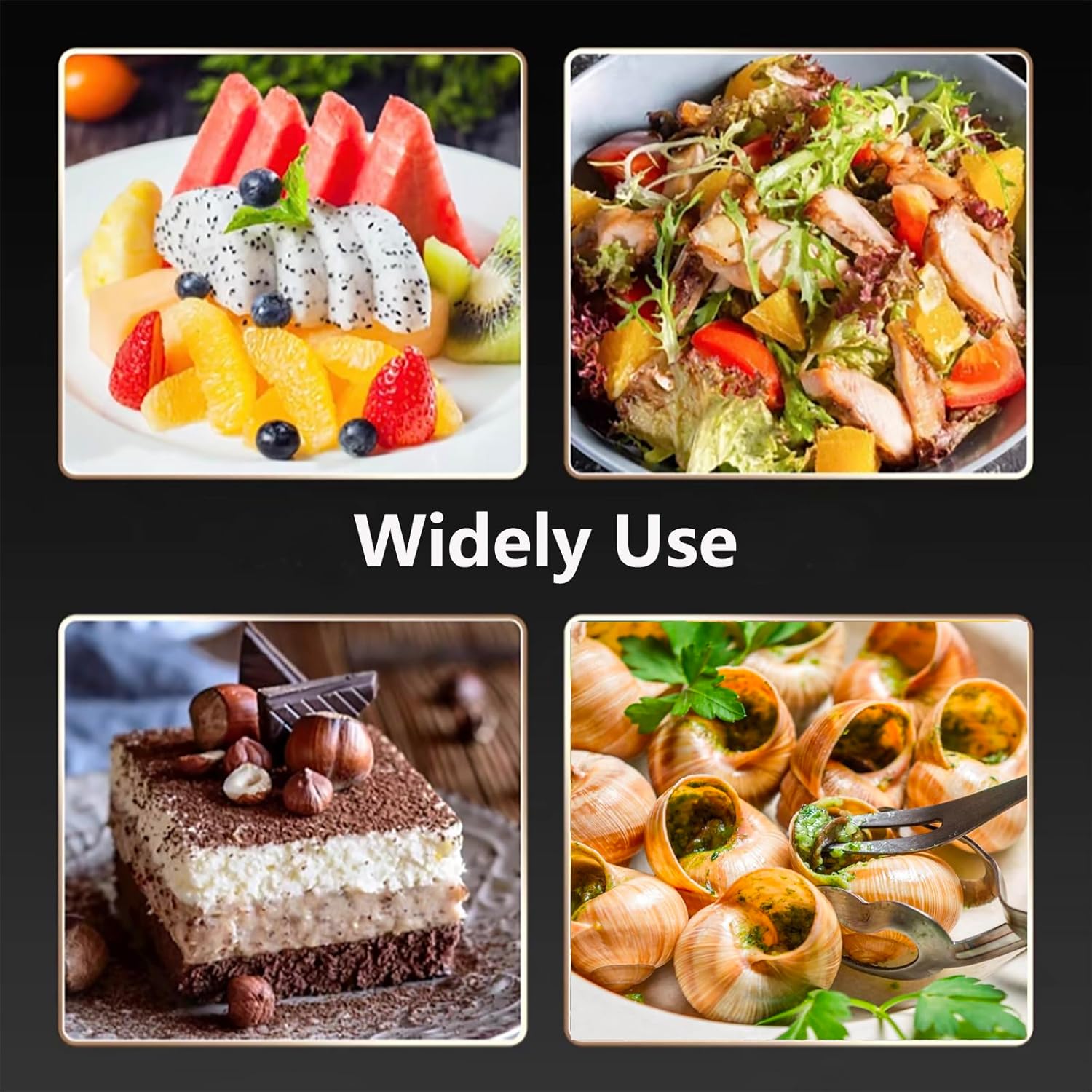 5-Piece Stainless Steel Dessert Forks for Appetizers Cakes and cocktails