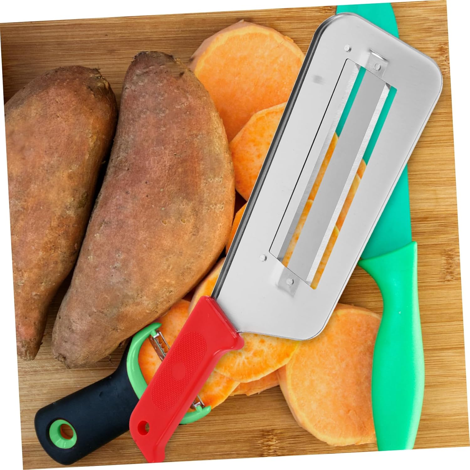 Gleavi Red Handle Planer Vegetable Slicer