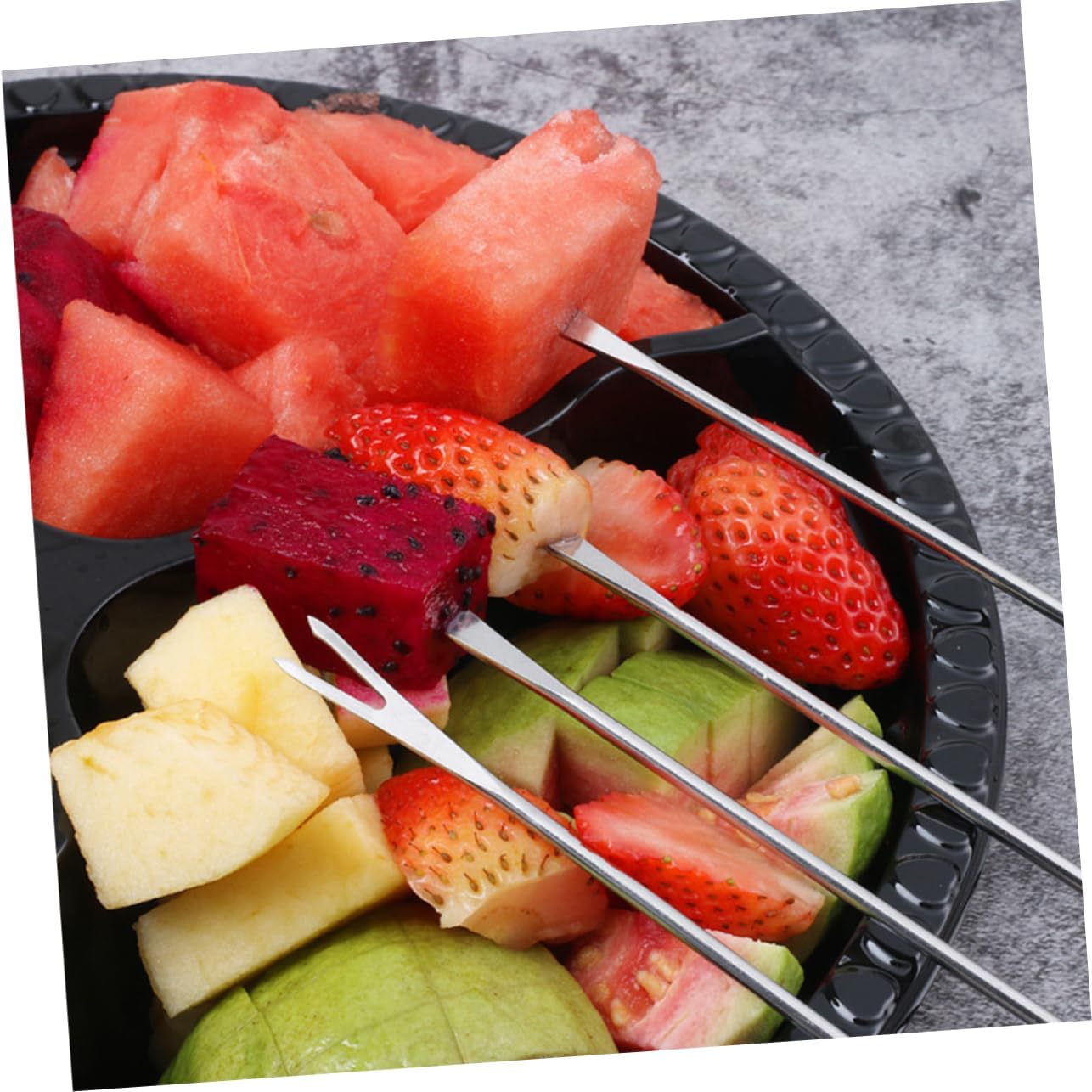 Stainless Steel Cheese Forks Set 8-Piece Barbecue Fondue Made Easy
