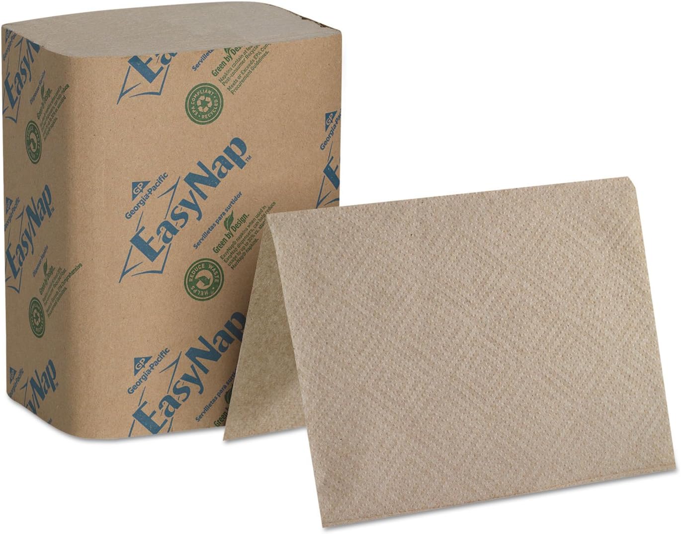 EasyNap 32017 Embossed 2-Ply Cocktail Napkins 65x5 Brown 6000CT