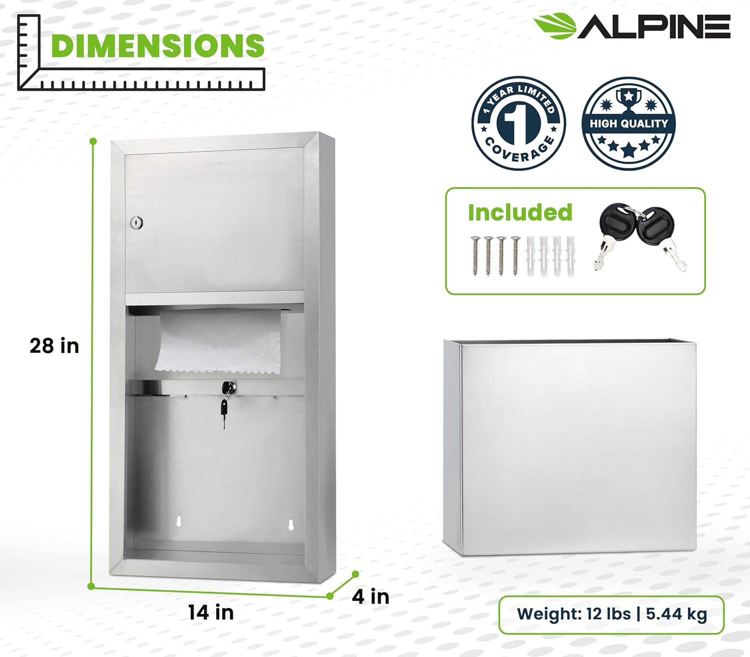 Effortless Commercial Dispenser for Paper Towels
