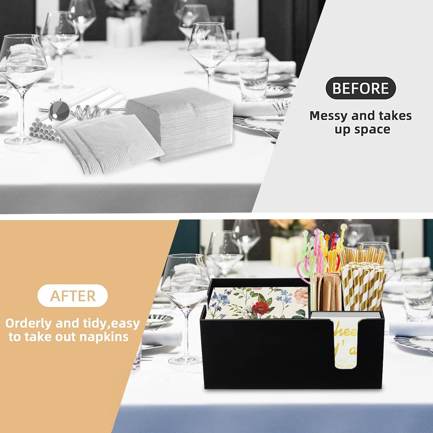 Bar Napkin Holder Straw Caddy