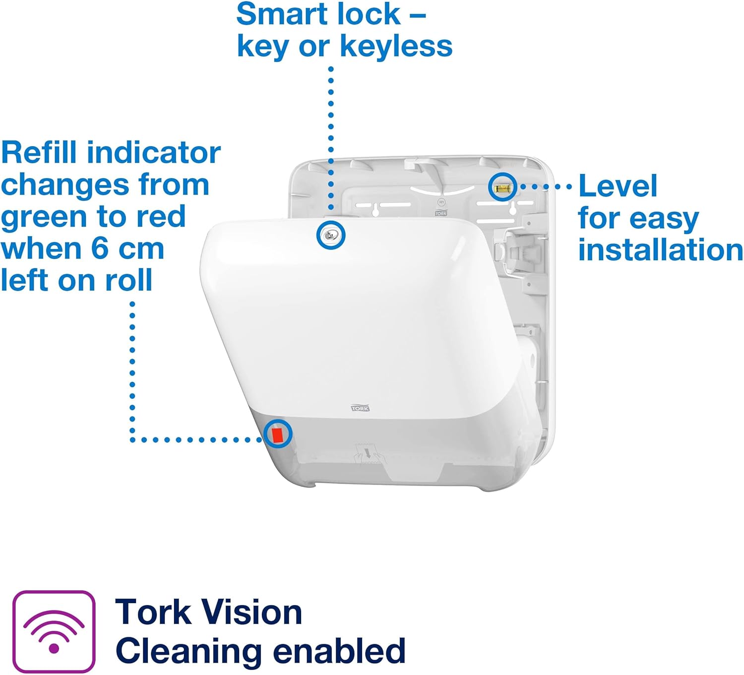 Tork Matic Paper Towel Dispenser White H1