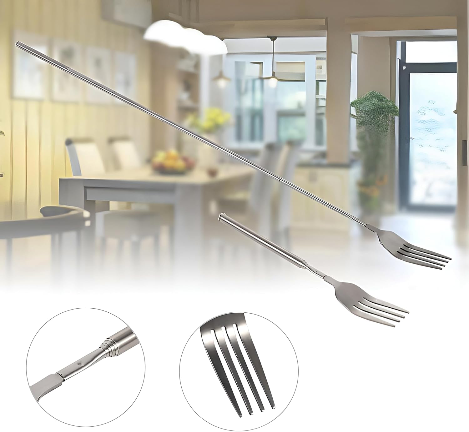 Lamdo 64cm Long Extendable Telescopic Fork