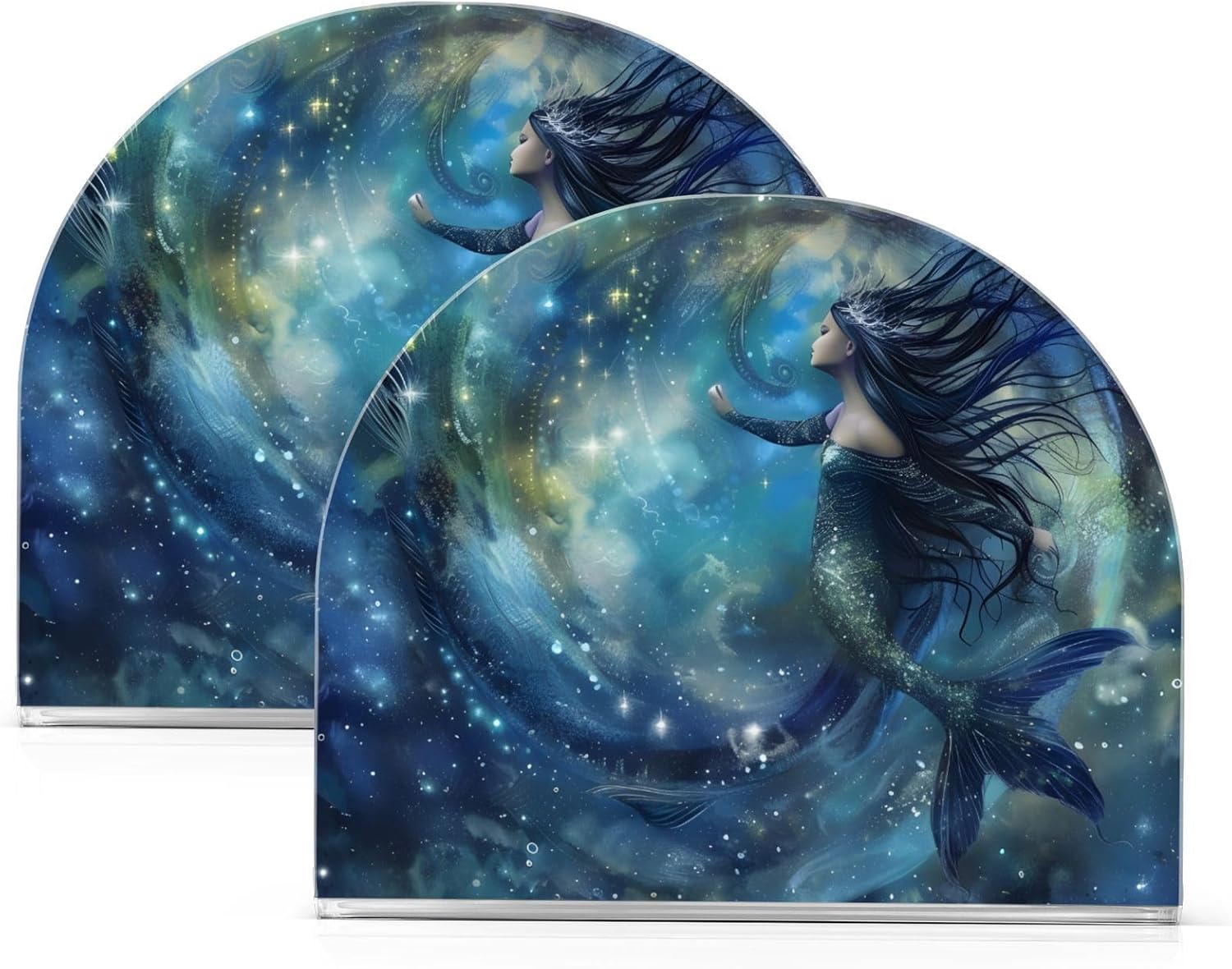 Stylish Mermaid Nebula Napkin Holder for Compact Storage