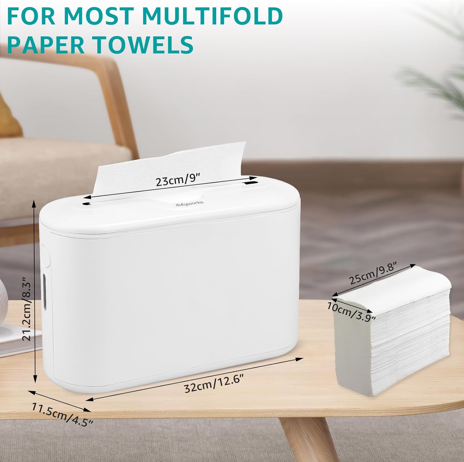 DUTYWORKS Multifold Paper Towel Dispenser Compact Durable