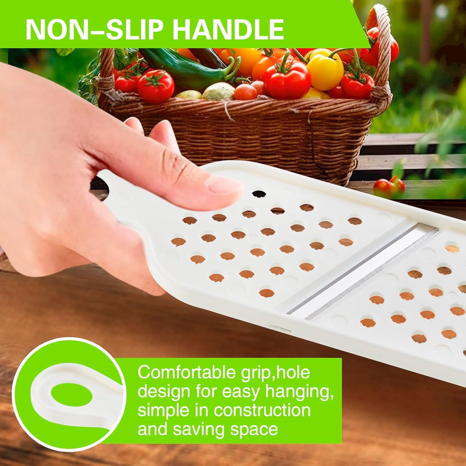High-Quality 3-in-1 Mandoline Slicer for Vegetables and More
