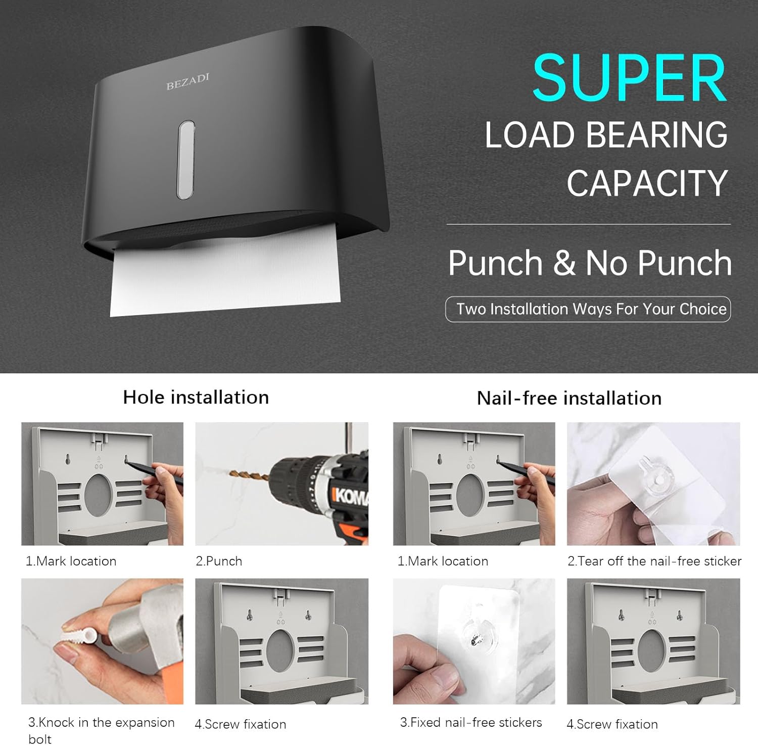 Large Capacity Tissue Dispenser