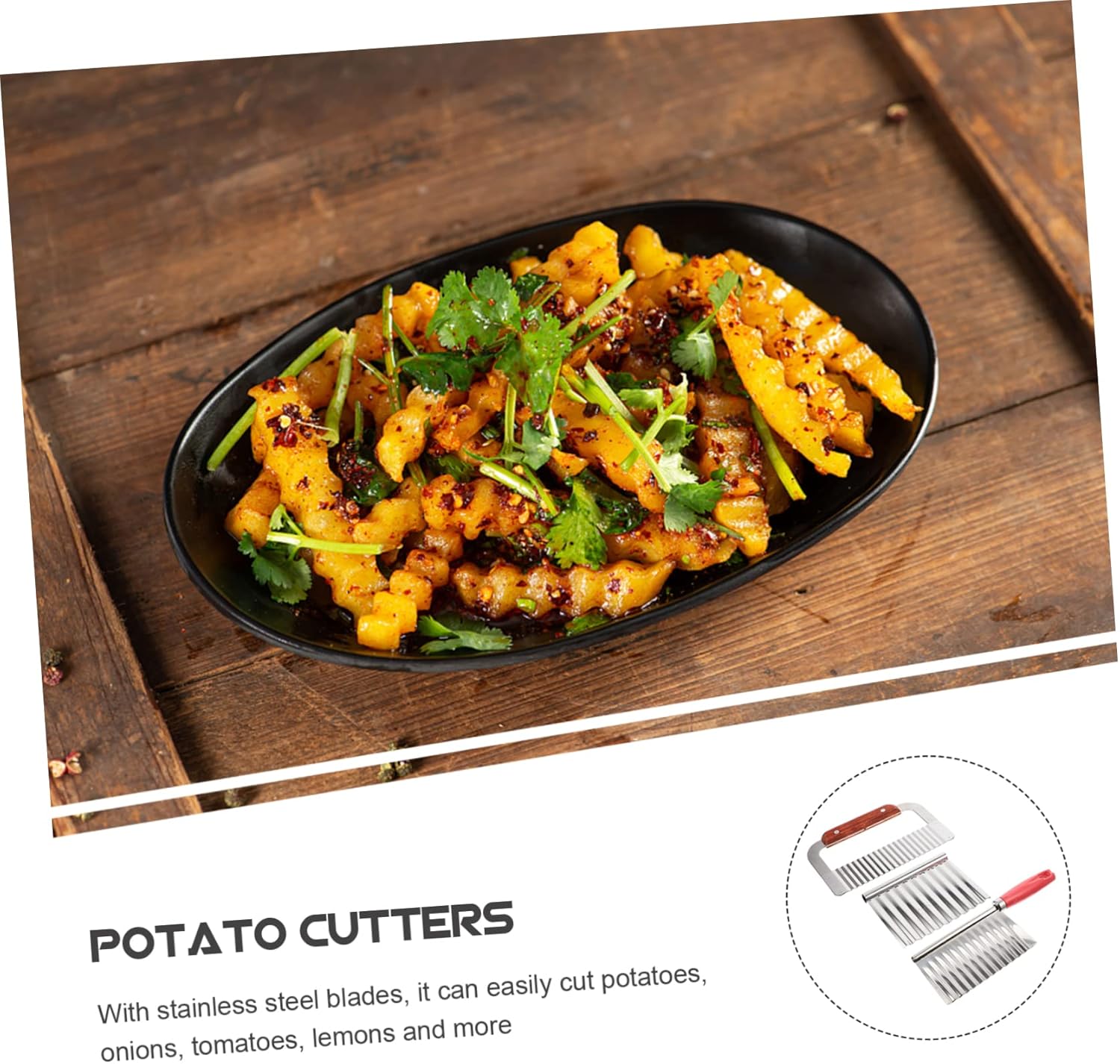 Potato Chopper Knife Set Effortless Slicer