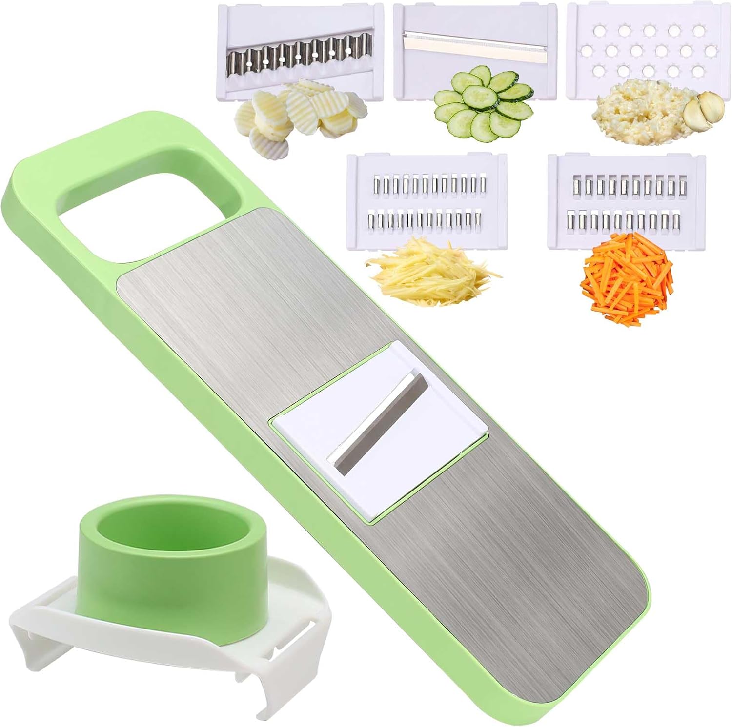 6-in-1 Mandoline Slicer with Hand Guard