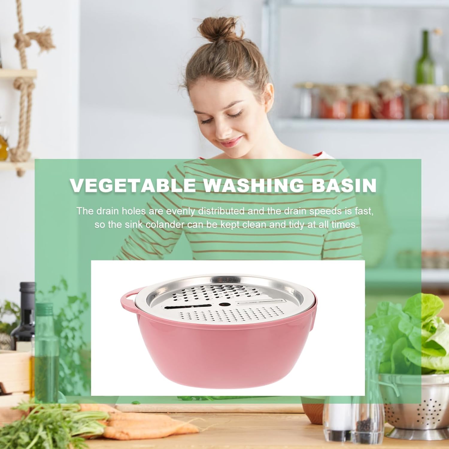 MOLUCKFU Rice Washing Filter with Strainer Bowl 1