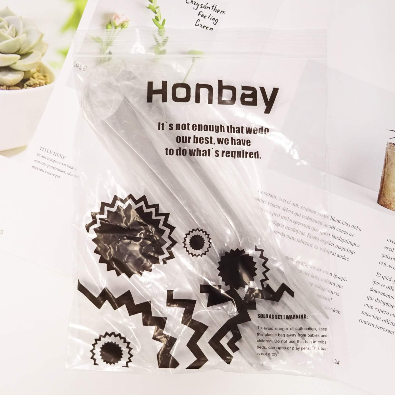 Honbay 4-Piece 185cm Stainless Steel Forks Set