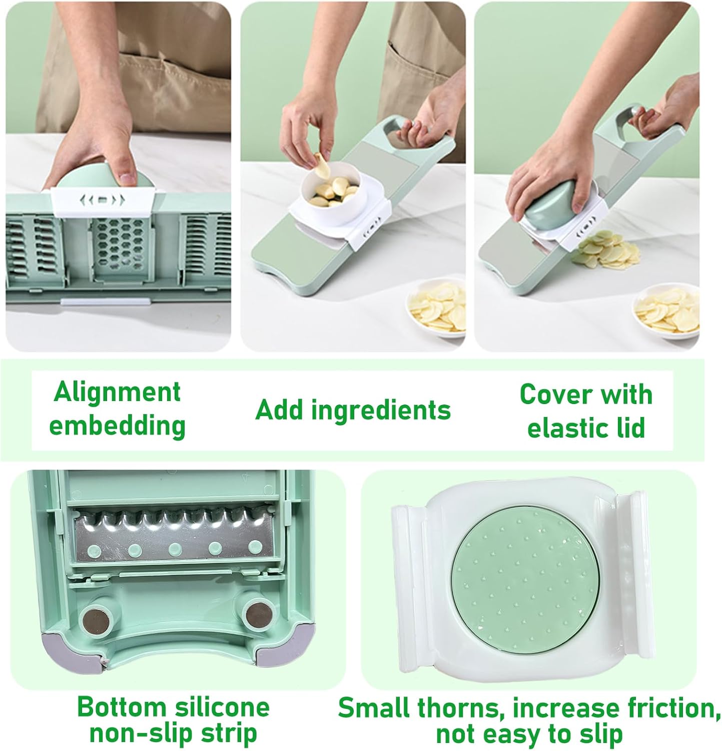 Jianlai 7-in-1 Vegetable Slicer for Perfect Slices
