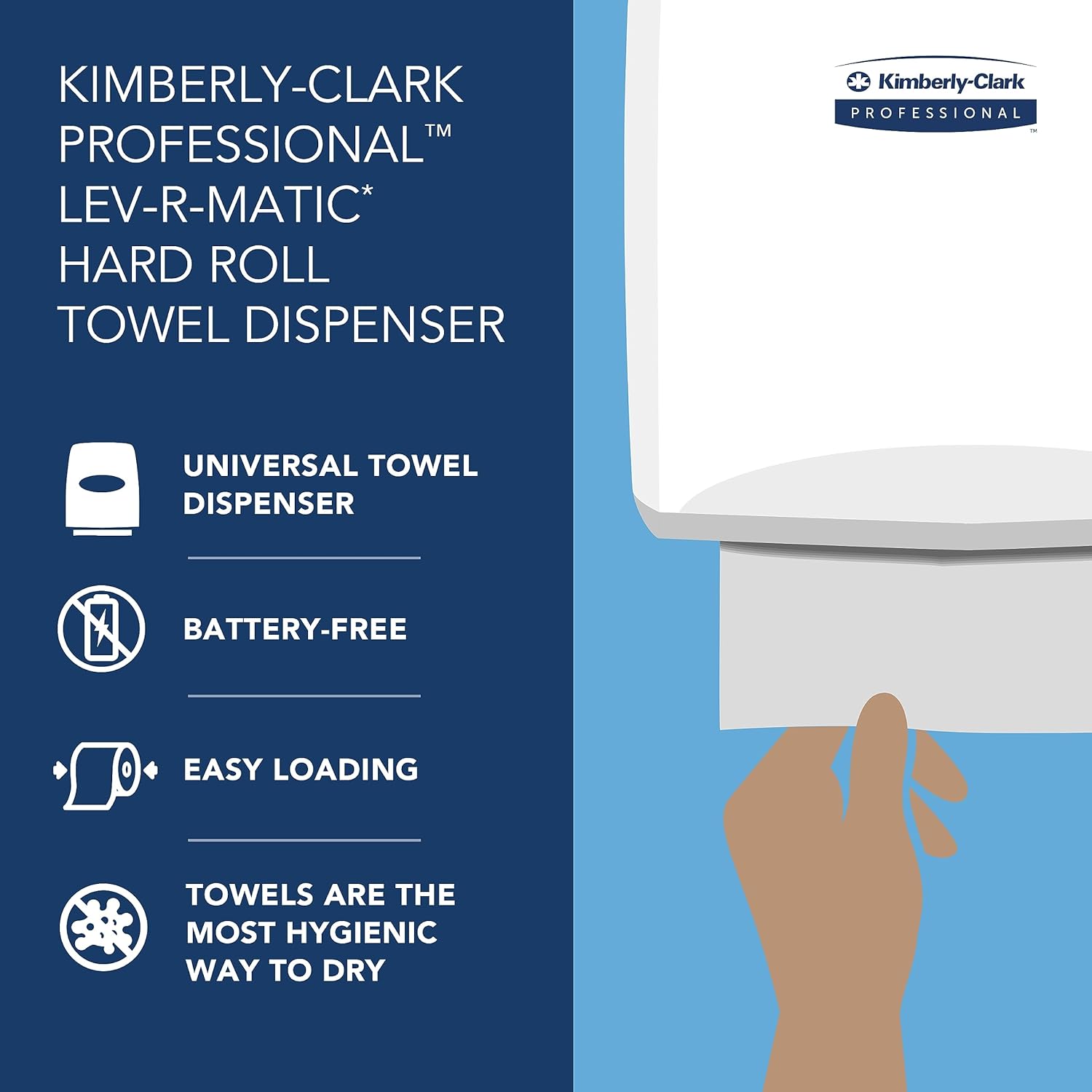 Levermatic Roll Paper Towels Dispenser Manual Black