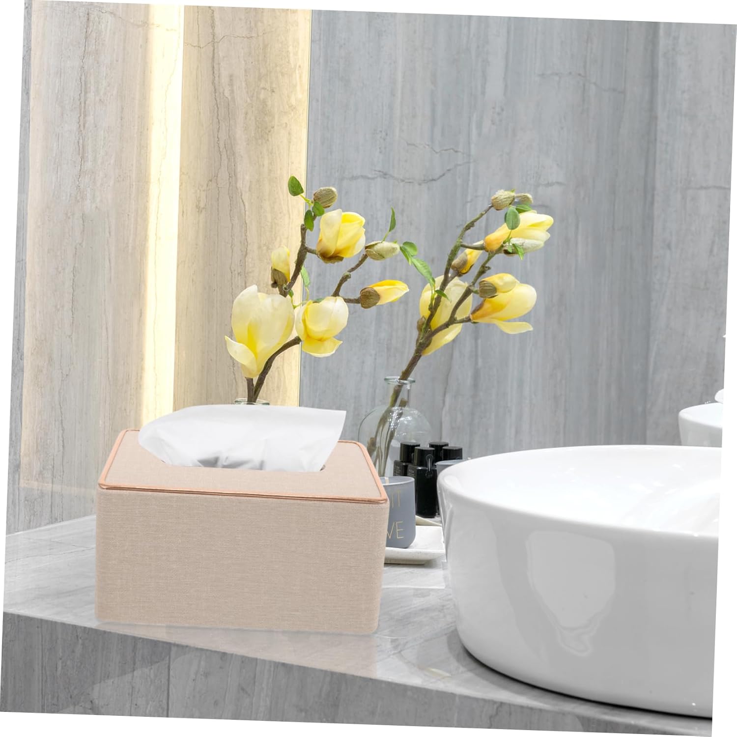 Elegant Leather Napkin Dispenser for Car Home Office Use