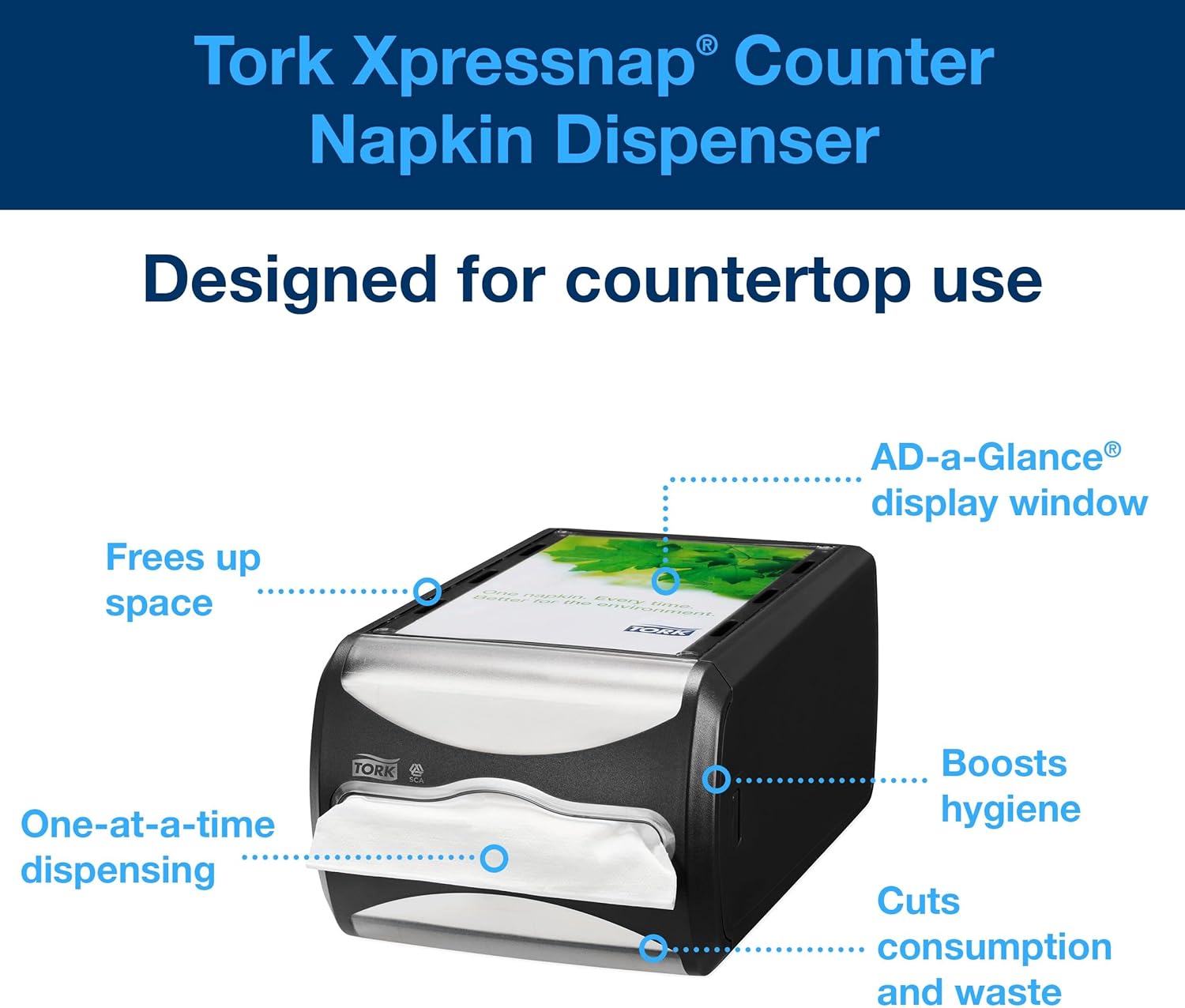 Tork Xpressnap dispensers bring convenience and hygiene to the table