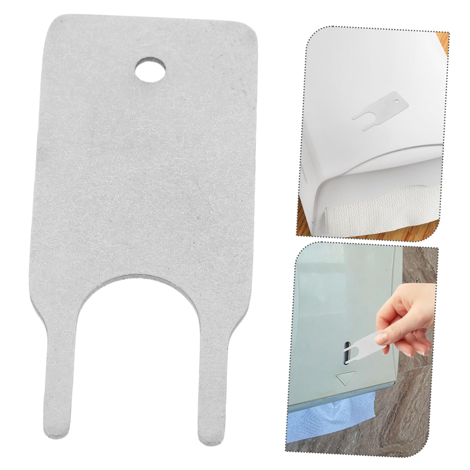 Compact Metal Toilet Paper Dispenser Key with Modern Design