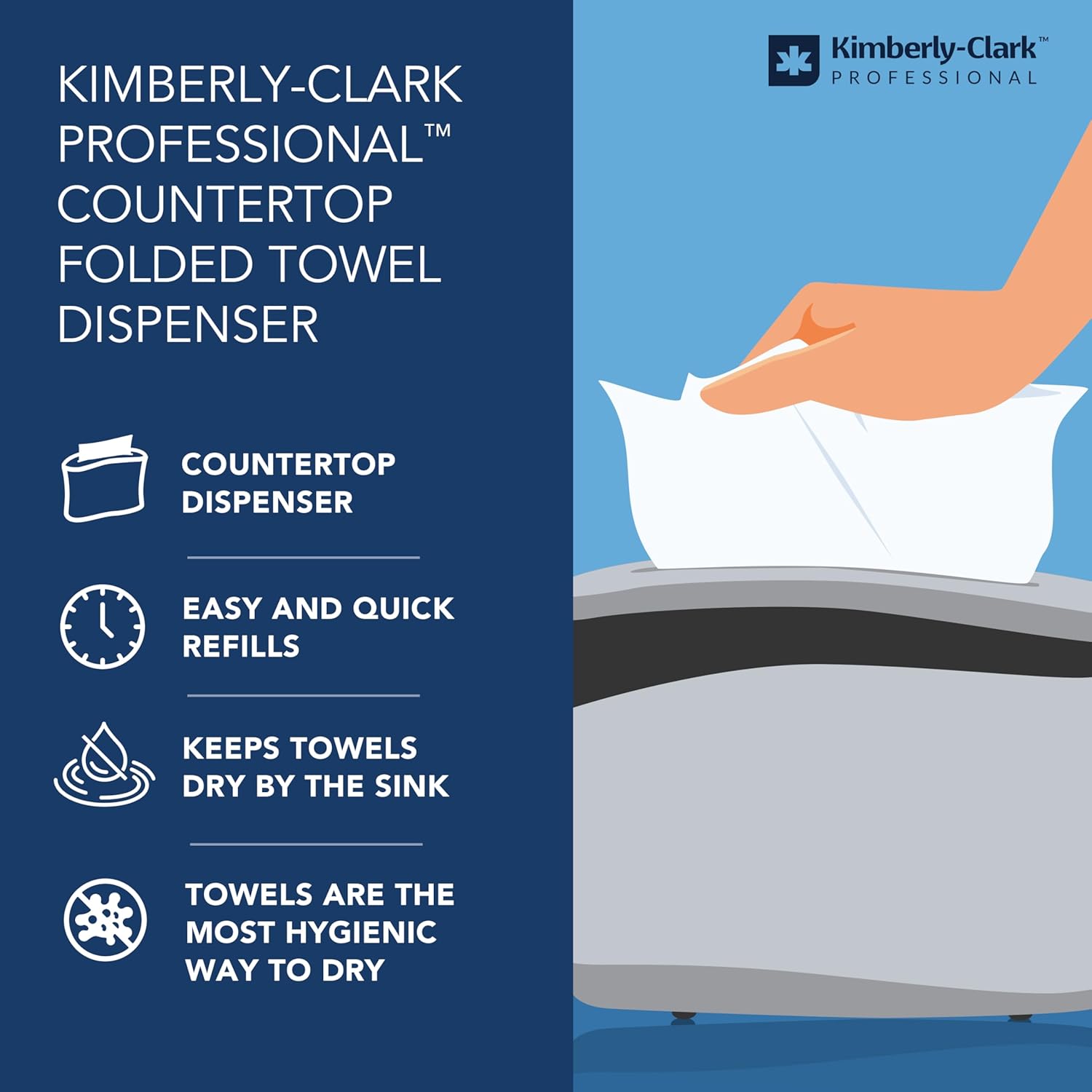 Compact Countertop Paper Towel Dispenser