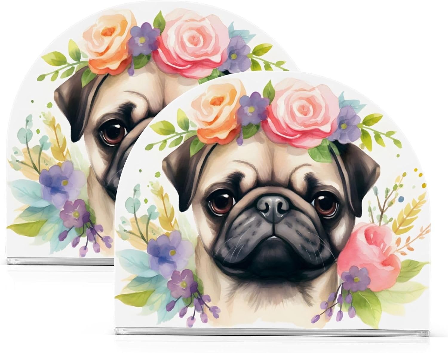 Cozy Pug Napkin Holder