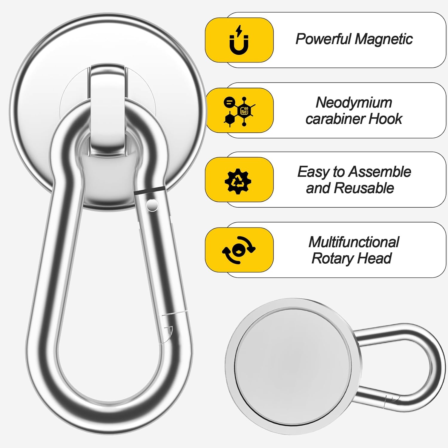 Grtard12PK 50LBS Strong Magnetic Hooks