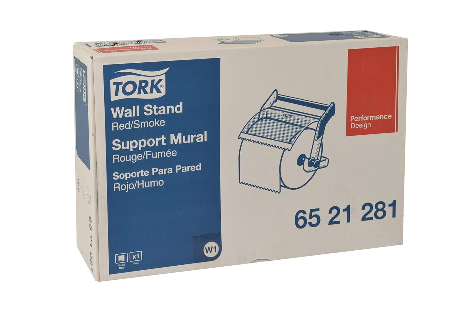 Tork Wall Mounted Giant Roll Wiper Dispenser Red W1