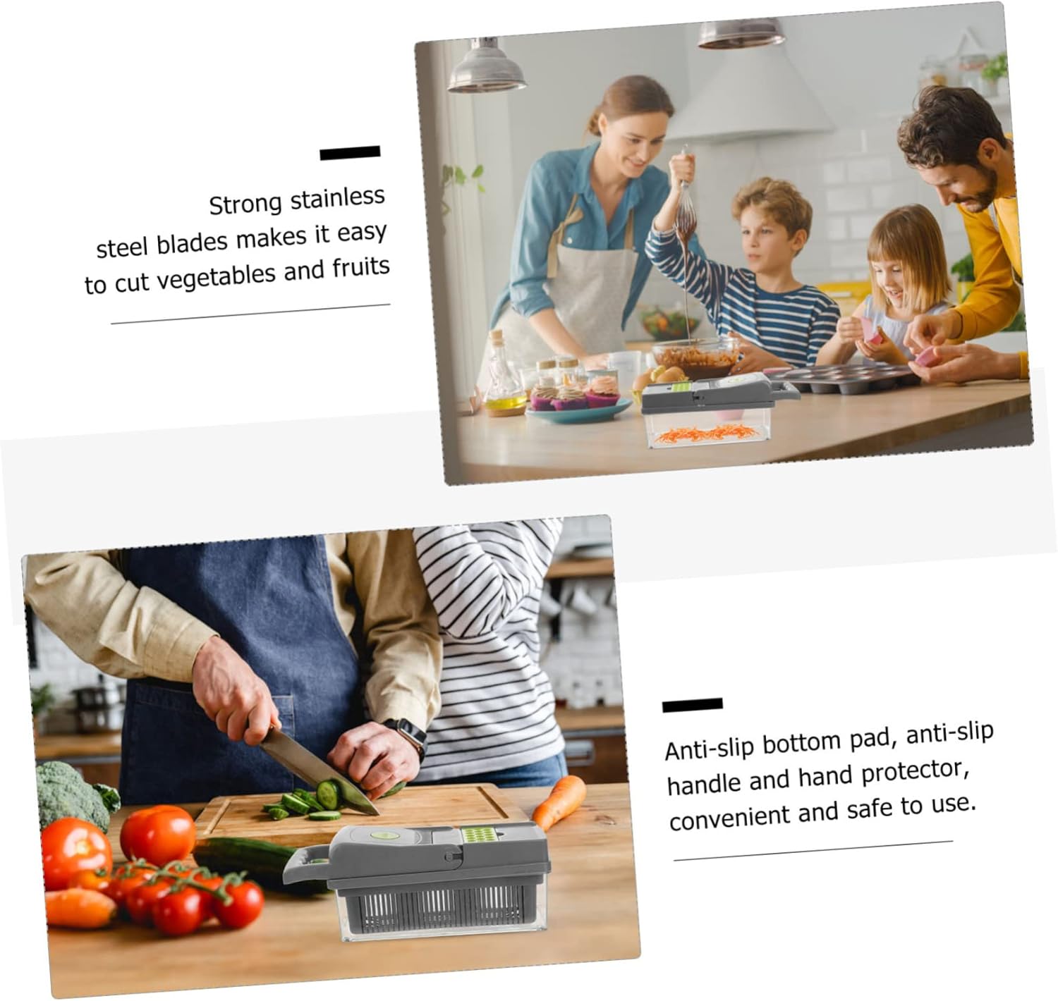 7 in 1 Vegetable Slicer with anti-slip