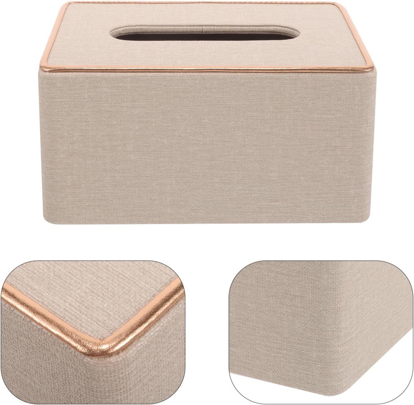 Elegant Leather Tissue Holder