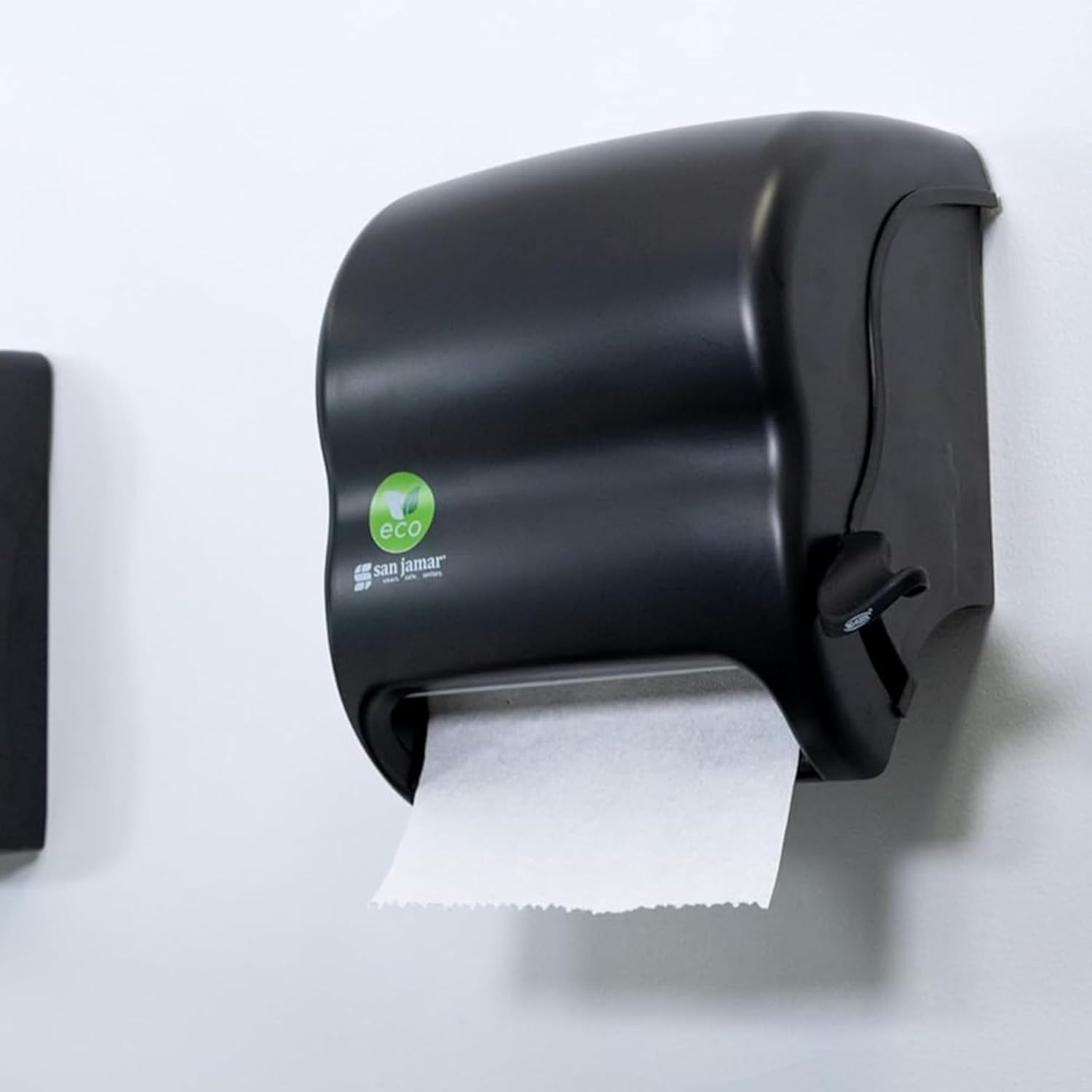 San Jamar Ecologic Element Lever Paper Towel Dispenser Black