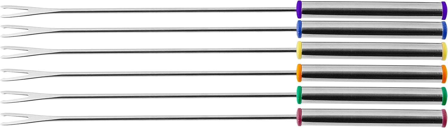 6-Piece Stainless Steel Fondue Fork Set Diverse