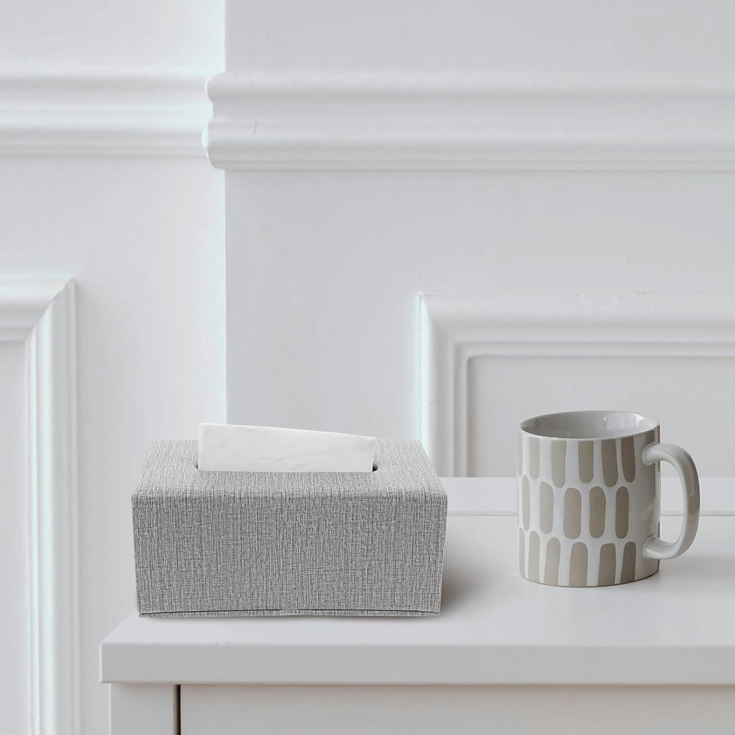 Garneck Retro PU Leather Napkin Holder