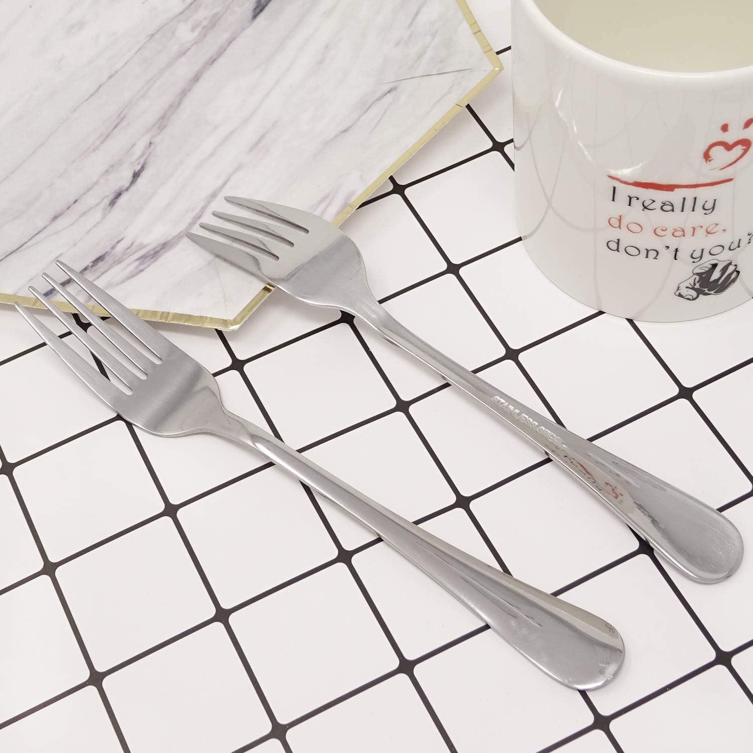 Honbay 4-Piece 185cm Stainless Steel Forks Set