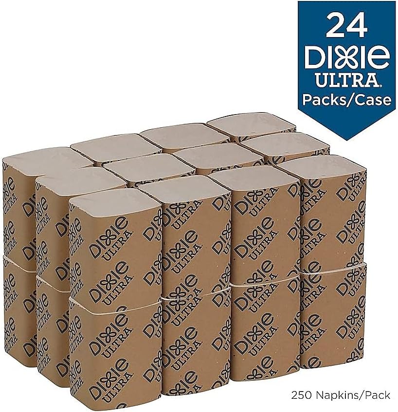 EasyNap 32017 Embossed 2-Ply Cocktail Napkins 65x5 Brown 6000CT