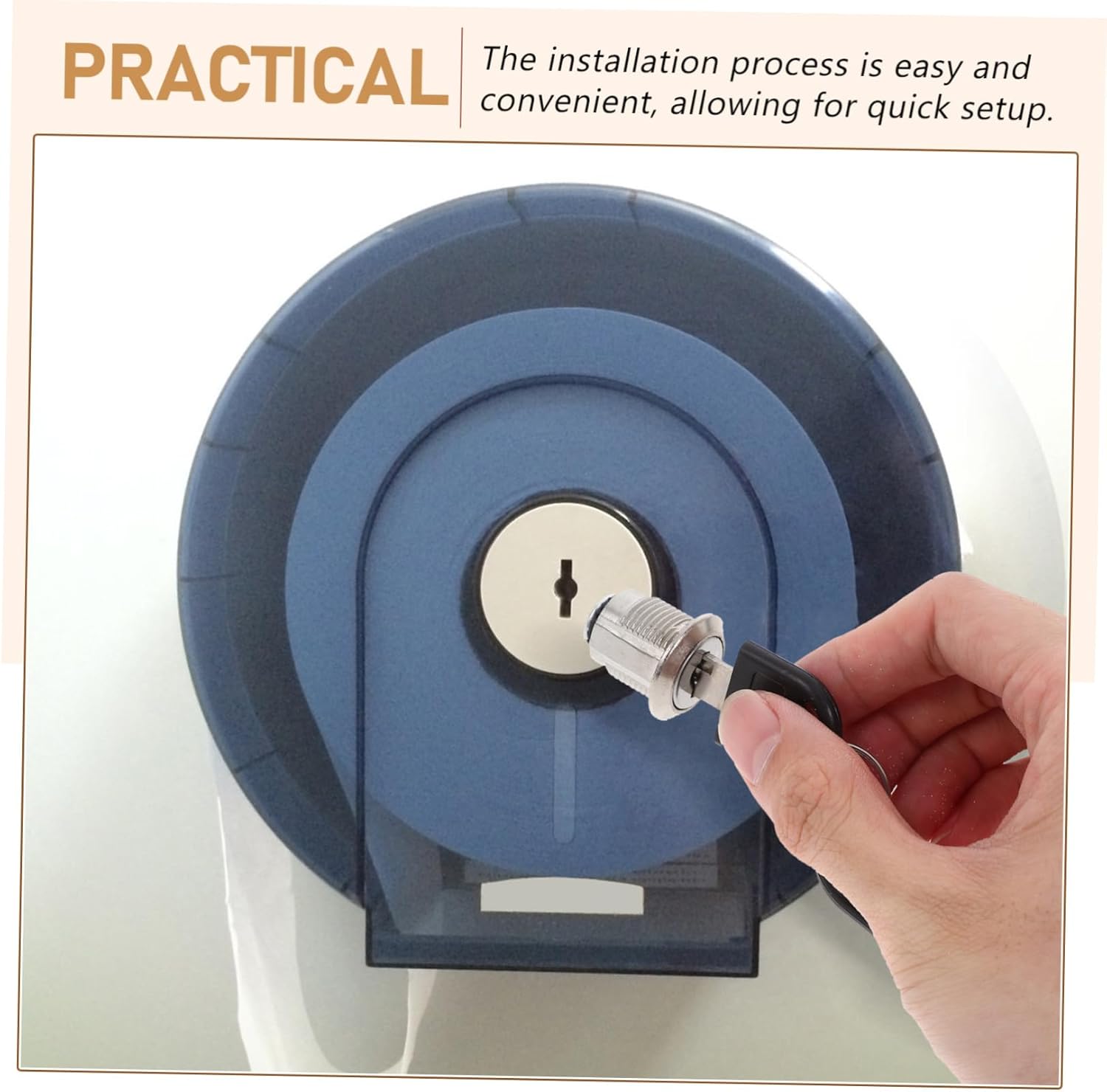 Secure Toilet Paper Dispenser Key for Commercial Use