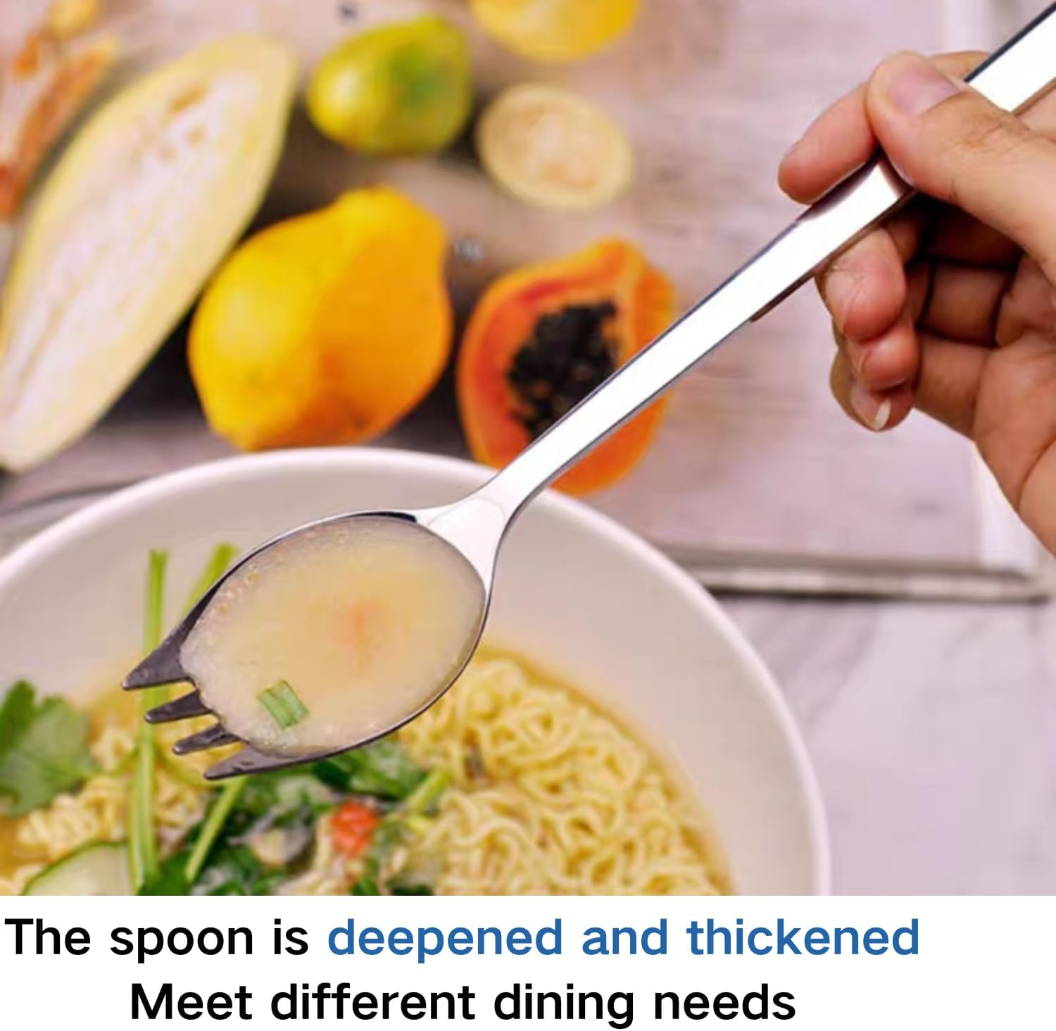 4 Pack Stainless Steel Sporks for Everyday Use