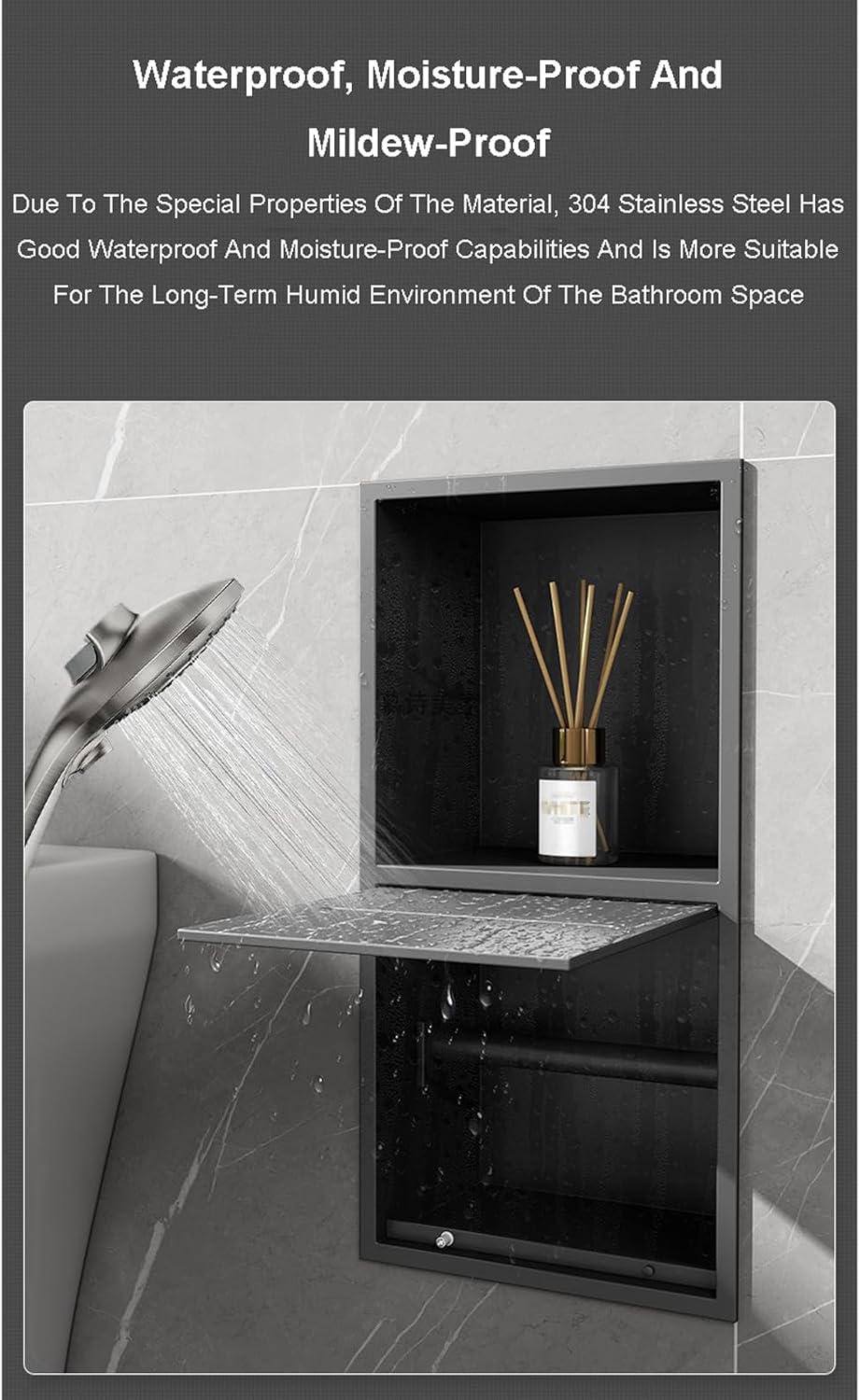 Space-Saving Stainless Steel Towel Dispenser with Open Shelf for Commercial Use