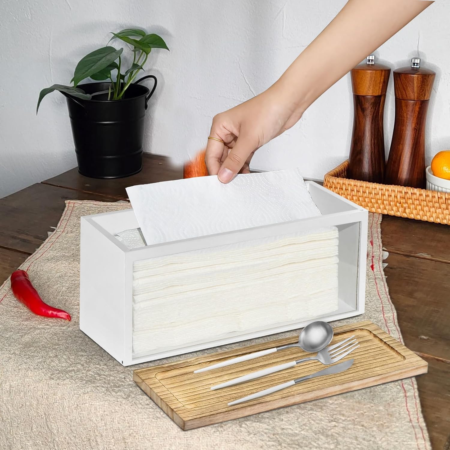 UGiftT Solid Wood Paper Towel Dispenser