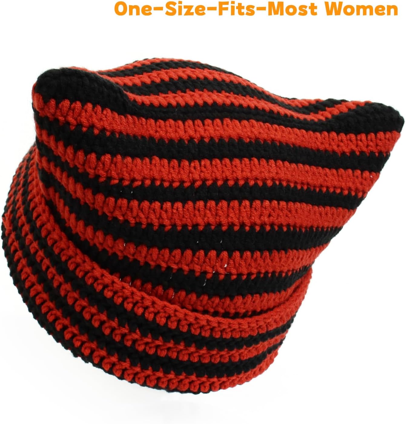 Warm Knit Beanie Women - Soft Cozy Cat Ears StructureReact styling